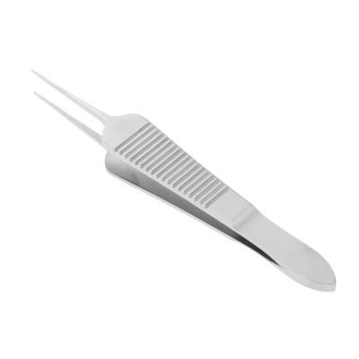 Professional Micro Forceps Tweezers for Cosmetic Surgery and Hair Removal - Precision Stainless Steel Tool for DIY Makeup and Transplants - Portable and with Serrated Tip -