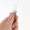 Professional Micro Forceps Tweezers for Cosmetic Surgery and Hair Removal - Precision Stainless Steel Tool for DIY Makeup and Transplants - Portable and with Serrated Tip - view 3
