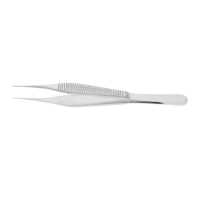 Compact Precision Long Fat Tweezers - Multi-Purpose Professional Tool for Hair Removal & DIY Craft - Portable & Easy to Use - for Microscope & Nail Art - Stainless Steel
