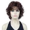 Natural Look Short Curly Auburn Mix Full Synthetic Wig For Women view 2