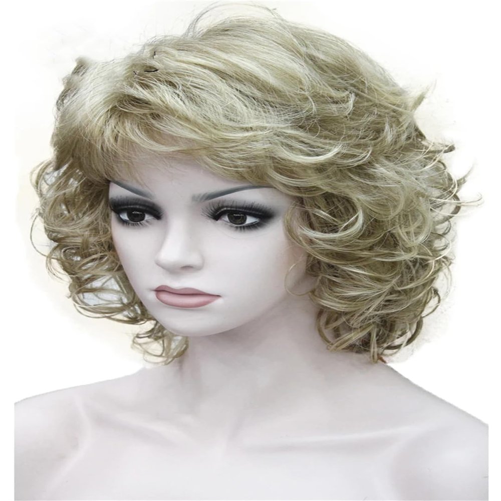 Women's Short Curly Heat Resistant Synthetic Hair Wigs