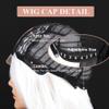 Colorful Queen Long Black and White Wigs for Women 26 Inch Curly Wavy Wig Middle Part Synthetic Lace Wigs for Daily Party Use Cosplay view 4