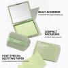 Erinde Oil Blotting Sheets for Face with Mirror and Puff, 300 Sheets Oil Blotting Paper for Oily Skin, Face Oil Absorbing Sheet, Natural Oil Control Film, Absorb Excess Oil, Makeup Friendly view 2