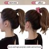 Belle G 2 x Hair Scrunchies, High Ponytail Hair Band, Elastic Rubber Hair Bobble, Hair Tie (Purple) view 2