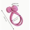 Belle G 2 x Hair Scrunchies, High Ponytail Hair Band, Elastic Rubber Hair Bobble, Hair Tie (Purple) view 3
