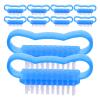 Baluue 10pcs Multi-use Nail Scrub Brushes Handle Soft and Stiff Bristles for Nail Cleaning Home and Salon Use view 1
