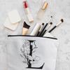 Birthday Gift Make Up Bag, A-Z Minimalism Monogrammed Botanical Alphabet Toiletry Bag, Floral Personalized Cosmetic Bag, Zipper Pouch, Travel Bag, Gifts For Women, Mom, Bridesmaid Gifts (L)-A12 view 3