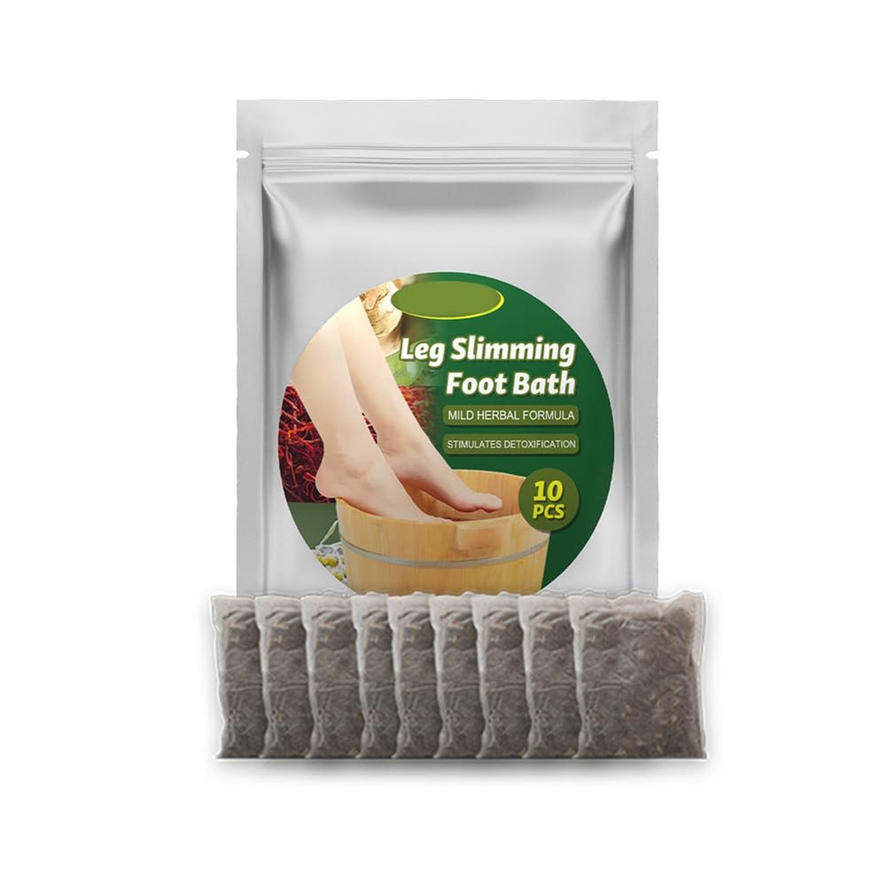 10pcs Lymphatic Drainage Ginger Foot Soak,Natural Mugwort Herb Foot Soak,Ginger Foot Bath Bag Reduce Leg Muscle Pain Foot Care Body Effervescent Pills Foot Bath Tablets