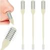 COMNICO Nasal Hair Cutter with Ear Picker, 3 Pcs Double Sided Nose Trimmer 2-in-1 Manual Nasal Hair Razor Cutter for Women & Men view 1