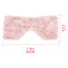 Biiange Natural Crystal Eye Mask, Rose Quartz Eye Mask for Alleviate Puffiness Massage Relax Wrinkles Relieve Migraine Meditation Beauty (Pink) view 2