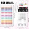989pcs Self-Adhesive Face Jewels, 3/4/5mm Round Rainbow Face Gems with 6/8/10mm Silver Star Eye Rhinestones Glitter Hair Diamond Stickers for Makeup Body Nail Women Girls view 2