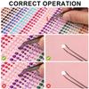 989pcs Self-Adhesive Face Jewels, 3/4/5mm Round Rainbow Face Gems with 6/8/10mm Silver Star Eye Rhinestones Glitter Hair Diamond Stickers for Makeup Body Nail Women Girls view 4