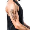 10 Sheets Large Tribal Viking Temporary Tattoos for Men & Women  7.4"x4.7" Black Totem Fake Tattoo Stickers Waterproof Removable Body Art for Chest Arm Back Shoulder view 4