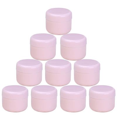 10PCS Makeup Face Cream Jar Cosmetic Container,100g(3.5oz) Refillable Cream Jar Sub Package Jar Sub Packing Bottle Toiletry Storage Jar for Facial Cream Lotion Ointment