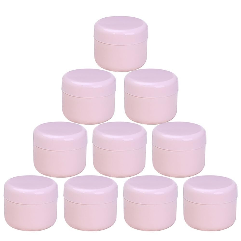 10PCS Makeup Face Cream Jar Cosmetic Container,100g(3.5oz) Refillable Cream Jar Sub Package Jar Sub Packing Bottle Toiletry Storage Jar for Facial Cream Lotion Ointment