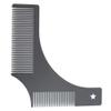 Beard Shaping Styling Tool with inbuilt Comb for Men, Men Beard Shaping Styling Template Comb Men's Beards Beauty Tool For Trimming Moustache Shave Comb Styling Tool(Black) view 1