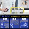 16 Pieces Clear Makeup Bag PVC Zippered Clear Toiletry Carry Pouch Portable Cosmetics Bag Waterproof Makeup Bag Vinyl Plastic Organizer Case for Travel Vacation Bathroom (Yellow-M) view 3
