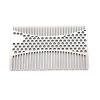 Stainless Steel Beard,Comb Stainless Steel Men Beard Comb Credit Card Size Easy To Carry Beard Straightener for Grooming & Combing Hair, Beards and Mustache view 2