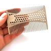 Stainless Steel Beard,Comb Stainless Steel Men Beard Comb Credit Card Size Easy To Carry Beard Straightener for Grooming & Combing Hair, Beards and Mustache view 4
