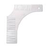 Beard Shaping Styling Tool with inbuilt Comb for Men, Men Beard Shaping Styling Template Comb Men's Beards Beauty Tool For Trimming Moustache Shave Comb Styling Tool(Silver) view 1
