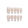Handmade Wearing Nail French Fingertip Detachable Nail Clips for Midlength Nail Enhancement(S) view 1