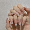 Handmade Wearing Nail French Fingertip Detachable Nail Clips for Midlength Nail Enhancement(S) view 2