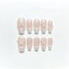 Handmade Wearing Nail French Fingertip Detachable Nail Clips for Midlength Nail Enhancement(S) view 3
