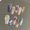 Hand worn nail enhancement patches and fake nails(S) view 3