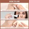 2pcs Face Spatula, Super Thin Blade Makeup Flat Foundation Brush, Premium Face Korean Makeup Brush for Blending Cream, Thin Foundation Brush Makeup Tool Face Foundation Flat Brush view 3