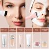 2pcs Face Spatula, Super Thin Blade Makeup Flat Foundation Brush, Premium Face Korean Makeup Brush for Blending Cream, Thin Foundation Brush Makeup Tool Face Foundation Flat Brush view 4