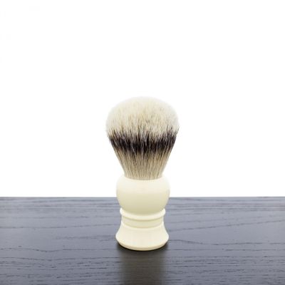 West Coast Shaving Lantern Shaving Brush, Silvertip, Ivory-Colored, 24mm
