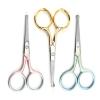 1Pcs Stainless Steel Nose Hair Scissors Beard Eyebrow Facial Hairs False Eyelashes Trimmer Scissors with Sharp Edge Blades - (Color: Color-3) view 2