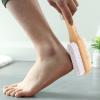 Foot Pumice Stone - Shower Foot Brush, Grass Wood Foot Pumice Stone, Foot Pumice Scrubber | Soft Duals-Function Shower Foot Scrubber, Foot Pumice Stone for Feet, Dry Skin Removal, Cracked Heels view 2