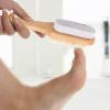 Foot Pumice Stone - Shower Foot Brush, Grass Wood Foot Pumice Stone, Foot Pumice Scrubber | Soft Duals-Function Shower Foot Scrubber, Foot Pumice Stone for Feet, Dry Skin Removal, Cracked Heels view 3