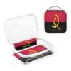 Ruhho Large Clear Travel Toiletry Bag with Zippers, PVC Waterproof Travel Organizer, Angola Flag Plastic Tote Bags, 2 pcs view 3