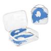 Ruhho Large Clear Travel Toiletry Bag with Zippers, PVC Waterproof Travel Organizer, Antarctica Flag Brush Stroke Plastic Tote Bags, 2 pcs view 3