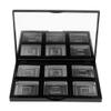 FashionCha 6 Grids Black Cosmetic Empty Palette with Pans Box Eyeshadow view 1