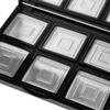 FashionCha 6 Grids Black Cosmetic Empty Palette with Pans Box Eyeshadow view 2