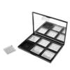 FashionCha 6 Grids Black Cosmetic Empty Palette with Pans Box Eyeshadow view 4