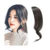 CFGH6FDF Bangs Hair 2 Piece Wavy Side Bangs Human Hair Wavy Fringe Extensions Women Clip In Bang Extension Hair Bangs Hair Clip(613) view 2