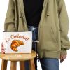 VAMSII Croissant Lover Gift Le Croissant Makeup Bag French France Lover Cosmetic Bag Bonjour Gift Paris Lover Gift (Le Croissant M) view 2