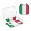 Ruhho Large Clear Travel Toiletry Bag with Zippers, PVC Waterproof Travel Organizer, Italian Flag Vintage Plastic Tote Bags, 2 pcs view 3