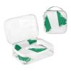Ruhho Large Clear Travel Toiletry Bag with Zippers, PVC Waterproof Travel Organizer, Nigeria Flag Brush Stroke Plastic Tote Bags, 2 pcs view 3