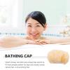 Baluue Extra Shower Cap for Women Double Layer Pe Material Hair Bonnet Breathable and Reusable Hair Cover for Bathing view 3