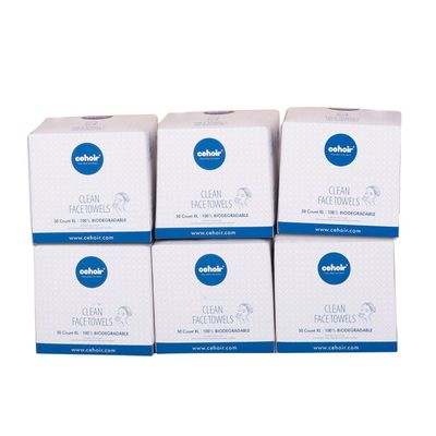 Cehoir Face Towels,Super Soft and Thickness XL:10x12 inches,Lint-Free Biodegradable Towels,Disposable Face Towel,Makeup Remover Dry Wipes,Clean Face Cloths for Sensitive Skin.(6 packs (300 counts))