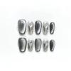 Handmade Press-On Nails Cat Eye Design Reusable Glitter Fake Nails Artificial Manicure Wearable Orange Manicure view 1