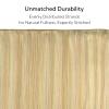 HOTBANANA Sew in Hair Extensions, 24inch 120g Light Blonde Highlighted Golden Blonde Full Head Weft Real Human Hair Extensions Straight view 3