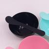 5 Sets Plastic Facial Mask Mixing Bowl with Plastic Spatula Facemask Bowl Mud Mask Mixing Bowl DIY Skin Care Mixing Tool Kit for Lady Women Home Beauty Salon Use, Black view 4