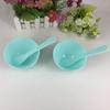 5 Sets Plastic Facial Mask Mixing Bowl with Plastic Spatula Facemask Bowl Mud Mask Mixing Bowl DIY Skin Care Mixing Tool Kit for Lady Women Home Beauty Salon Use, Blue view 2