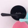 3 Sets Plastic Facial Mask Mixing Bowl with Plastic Spatula Facemask Bowl Mud Mask Mixing Bowl DIY Skin Care Mixing Tool Kit for Lady Women Home Beauty Salon Use, Black view 4